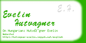 evelin hutvagner business card
